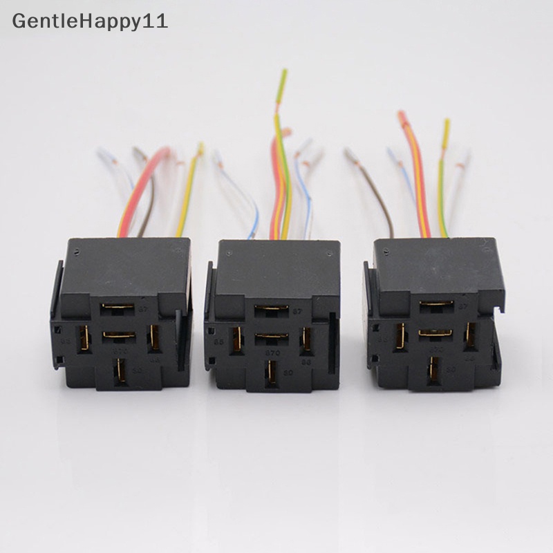 Gentlehappy Bakelite Relay Socket Tahan Suhu Tinggi Relay Socket Relay Mobil 4pin 5pin Relay Otomotif Untuk Head Light Ac Dengan Relay Socket id