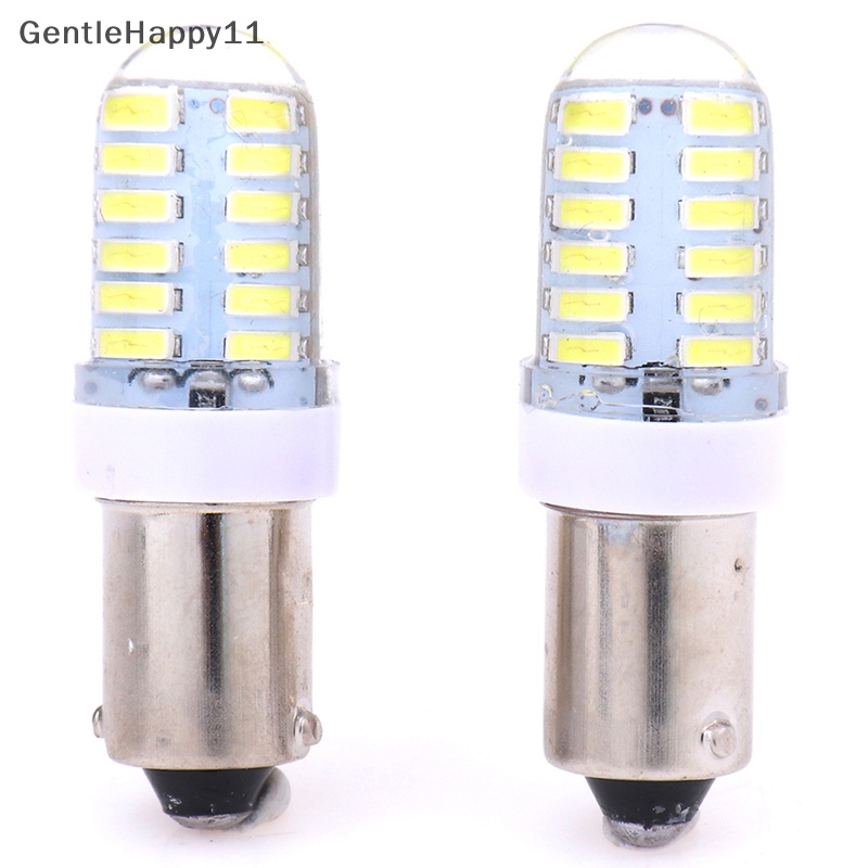 Gentlehappy 2X BA9S T11 T4W 301424smd 12v led Lampu Bohlam Samping Mobil interior lamps white id