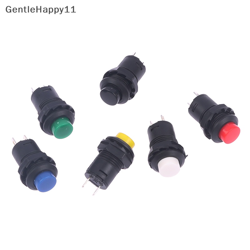 Gentlehappy 6pcs Self-Lock/Momentary Push Button Switch DS-428 /427 Saklar Tombol OFF- ON id