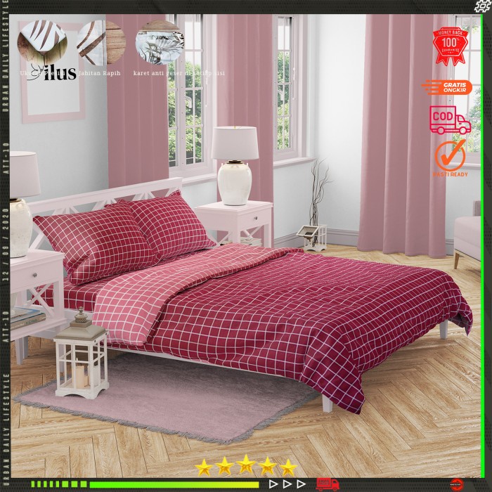 Sprei set motif minimalis 90x200/100x200/120x200/160x200/180200/200x20