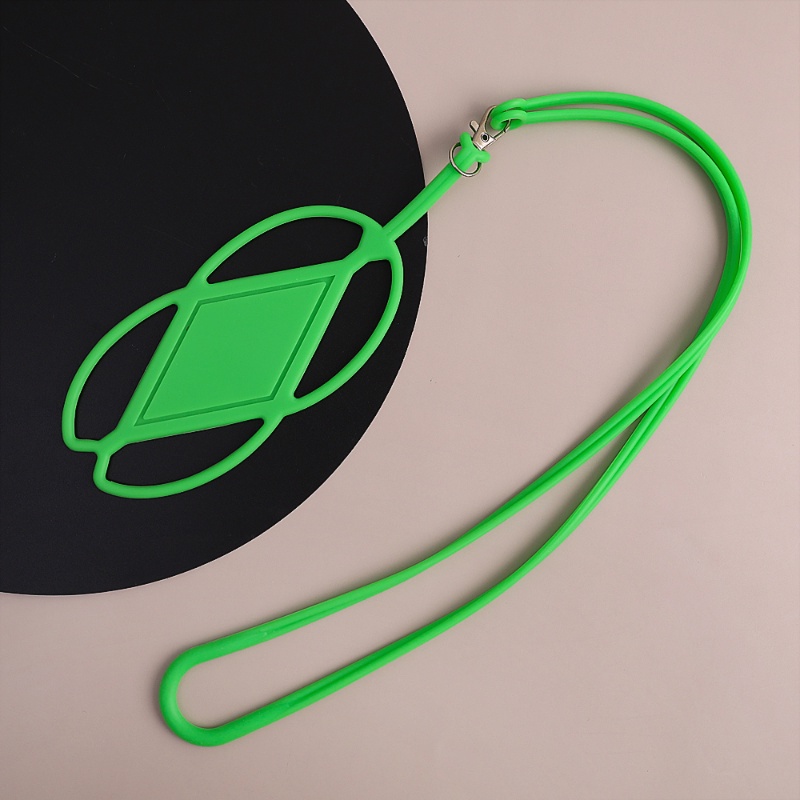 1pc Silikon Random Phone Holder Dengan Lanyard/Phone Neck Stretch Strap Tali Kalung Telepon Universal Untuk Berjalan Hiking Mendaki Olahraga Luar Ruangan