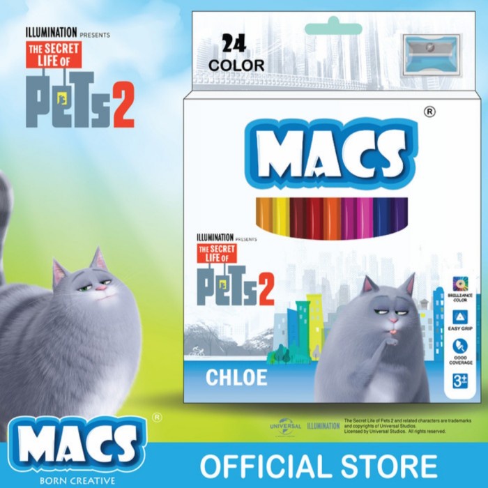 

MACS Pensil Gambar PETS2 24 Warna