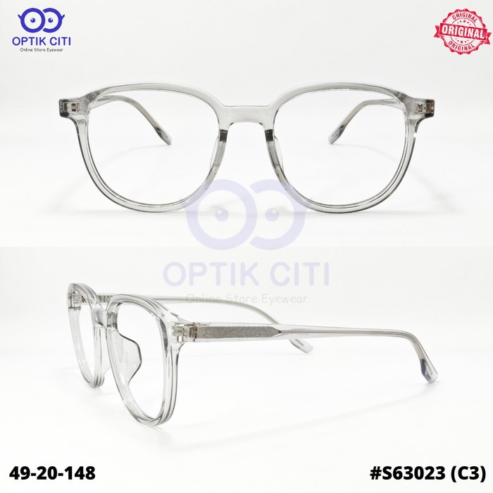 Kacamata Pria Wanita Bulat Vincenzo Vintage 63023 Original - C3