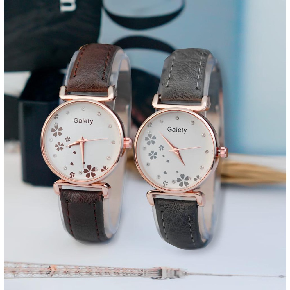 PA Jam Tangan Quartz Strap PU Analog Casual Gaya Retro Wanita &amp; Pria Ulzzang Watch Korean Fashion RM093