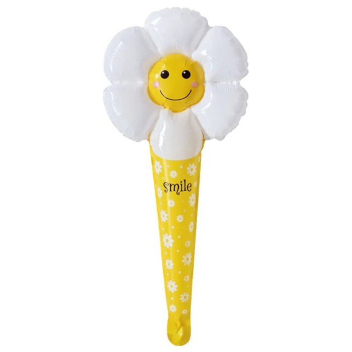 Balon Foil Tongkat Daisy / Balon Pentung Bunga Daisy