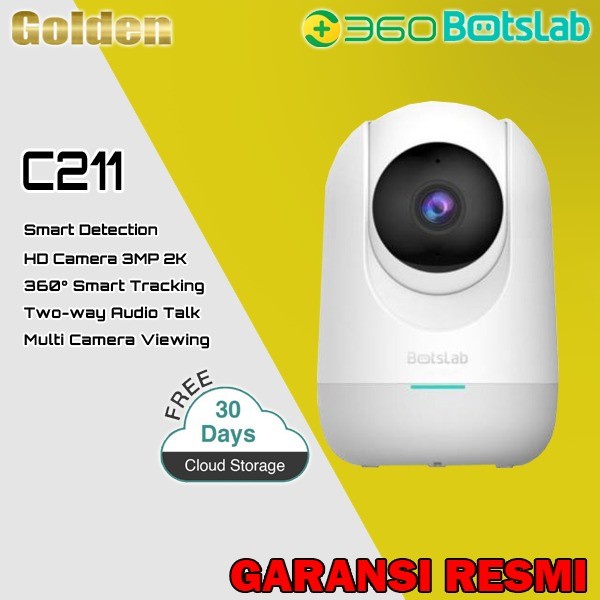 360 BOTSLAB C211 Dome 2k 3mp Wifi Indoor Smart IP Camera CCTV Ressmi