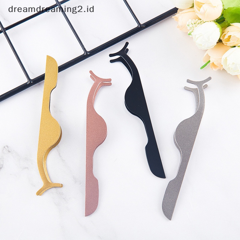 (drea) T-shape Pinset Bulu Mata Palsu Fake Eye Lash Aplicator Lashes Extension Curler //