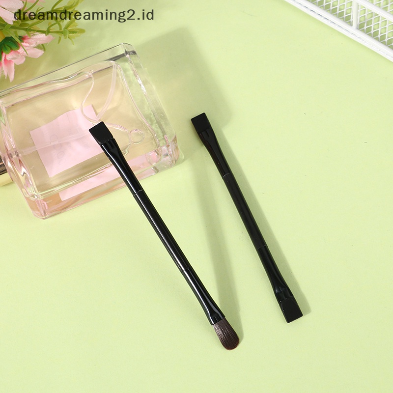 (drea) Double Side Brow Miring Miring Brush Eyeliner Eyeshadow Makeup Alis Mata //