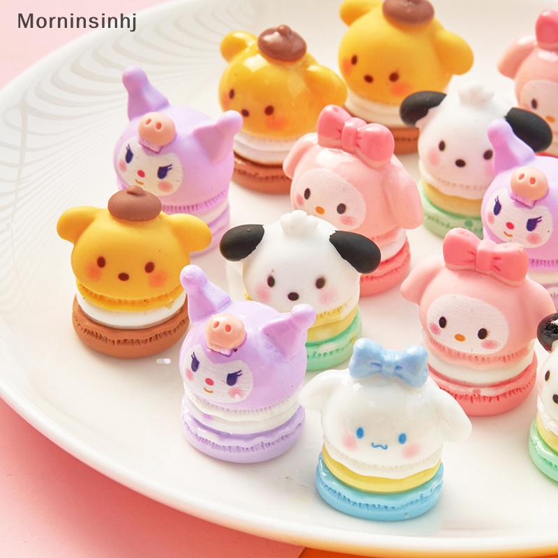 Mornin 2PCS Kawaii Anime Sanrio Warna Macaron 3D Resin Patch Lucu Kreatif Lem Cream DIY Phone Case Dekorasi Perhiasan Aksesoris id