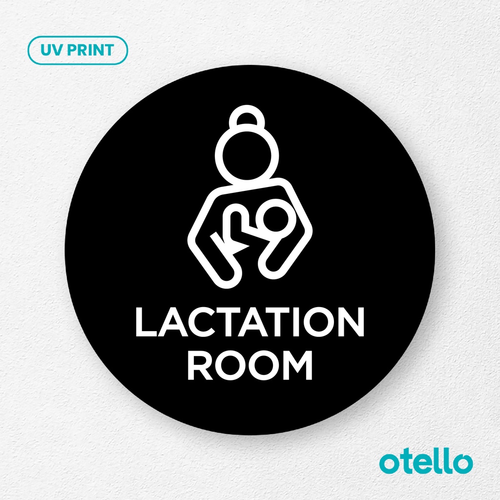 Lactation Room Signage Board Akrilik Tempel Dinding Papan Acrylic Sign Board Signage Tempel Dinding Tulisan Label Tanda Petunjuk Rambu Aklirik UV Print