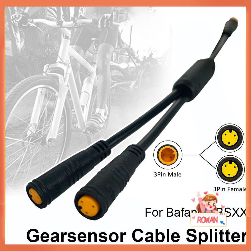 R-FLOWER Gearsensor Kabel Splitter Refitting Bagian Sepeda Listrik Skuter Laki-Laki Perempuan E-bike Mid Drive Motor