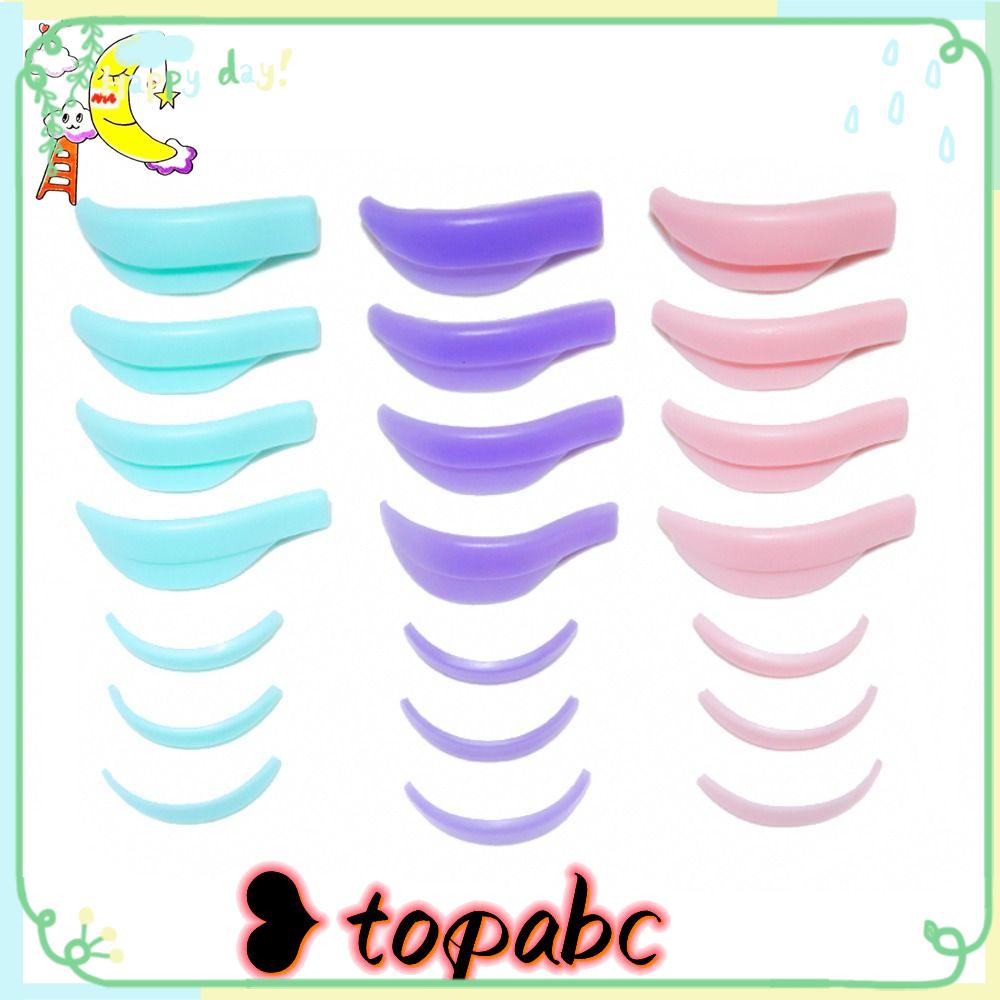 TOP 7pasang Eyelash Perm Pad Eyelash Growth New Design Makeup Aksesoris 3D Pengangkat Bulu Mata Eyelash Extension Silicone