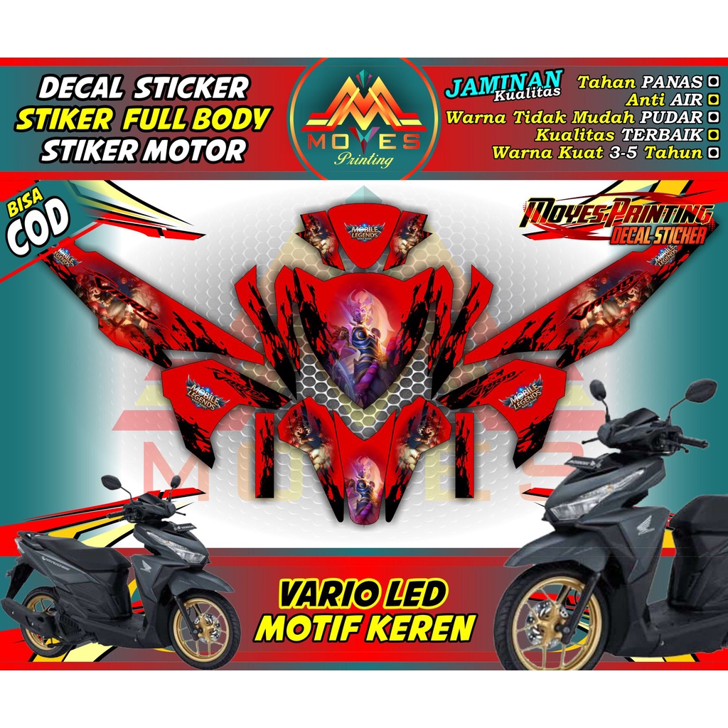 decal vario led 150 decal vario 125 decal honda vario led fullbody