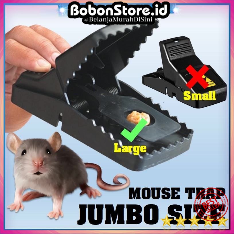 VERSI JUMBO JEBAKAN TIKUS JEPRETAN PERANGKAP TIKUS MOUSE TRAP OTOMATIS MUDAH SIMPLE AMPUH