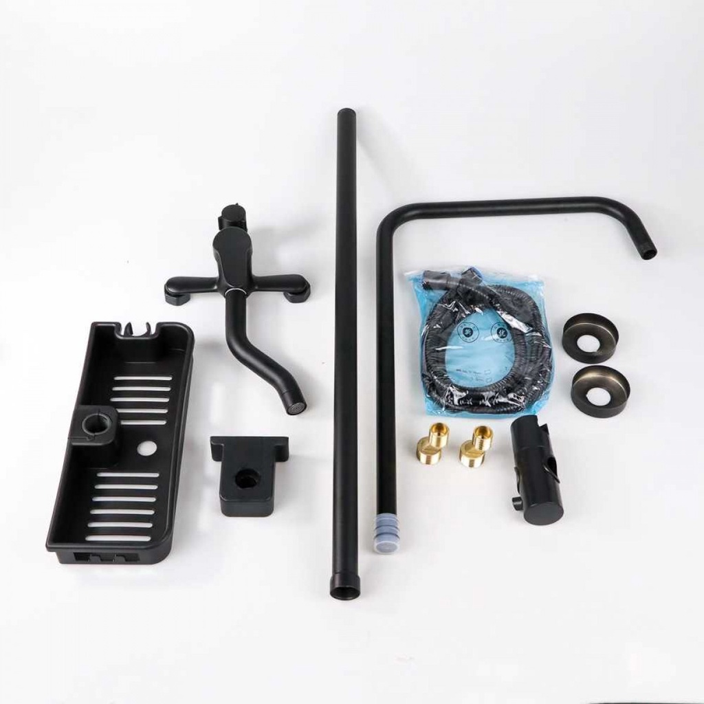Shower Keran Kran Kamar Mandi Full Set Minimalis 3 Arah Pancuran