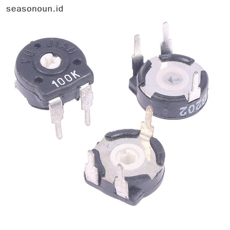 Resistor adjustable intipeasonoun 2pcs alfinotentiometer alfin15 1lusin 2gelas 5kancing 10kancing 50kancing 100kancing horizontal .