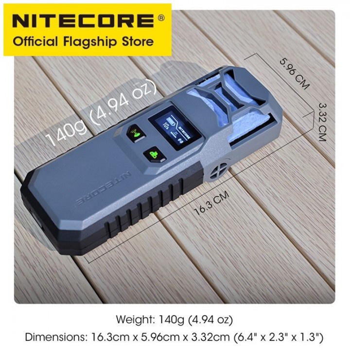 PNK23 NITECORE EMR10 Alat Pengusir Nyamuk Serangga Portable 18W 1000mAh