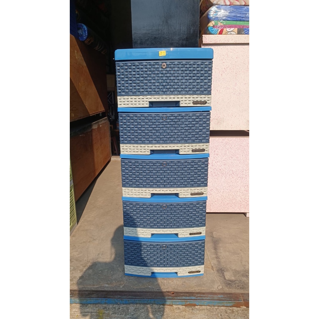 RB NAPOLLY - SCD 5 K1 - Rak Laci Cabinet NAPOLLY Laci Napolly Cabinet 5 Susun Rak Plastik Laci