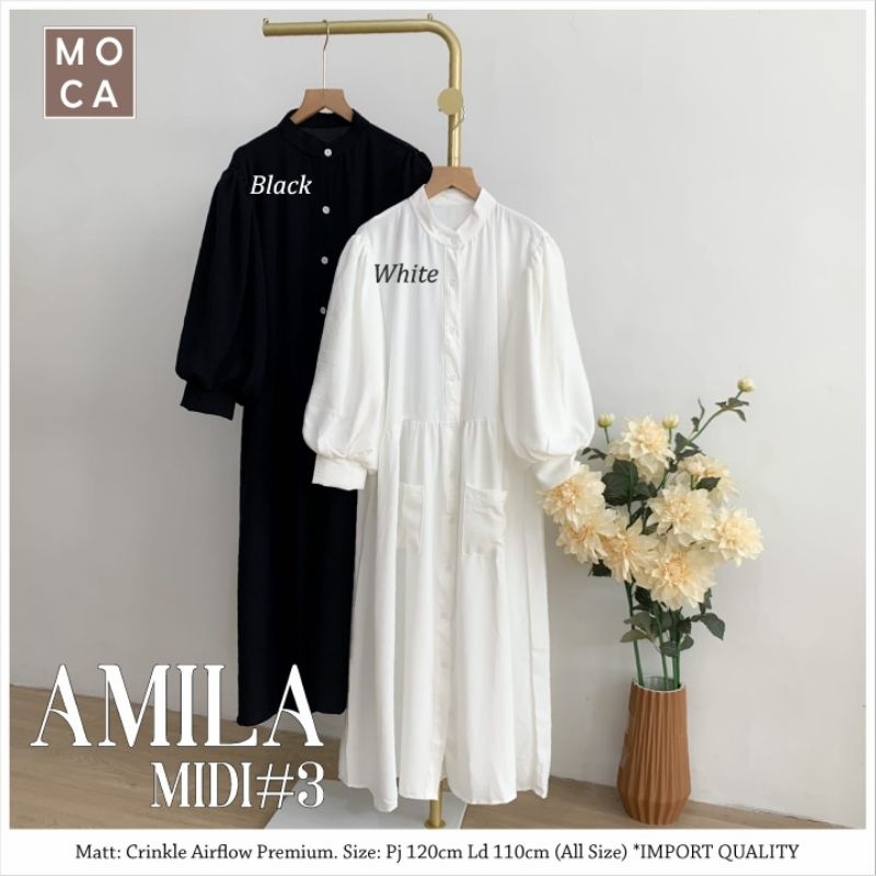 AMILA MIDI #3 ORI MOCA | Ld110 Crinkle Airflow Premium