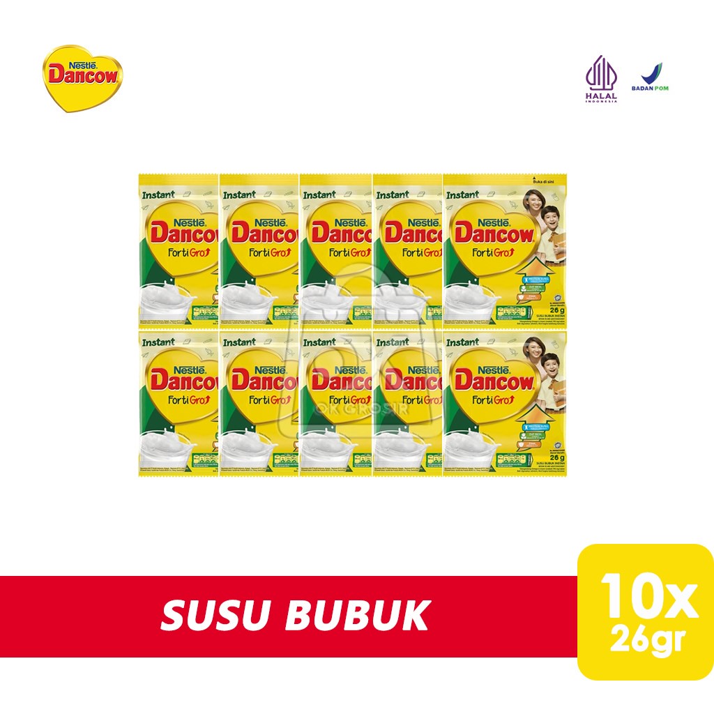 

DANCOW FortiGro Susu Bubuk Susu Anak Instant (Sachet 26g isi 10pc)