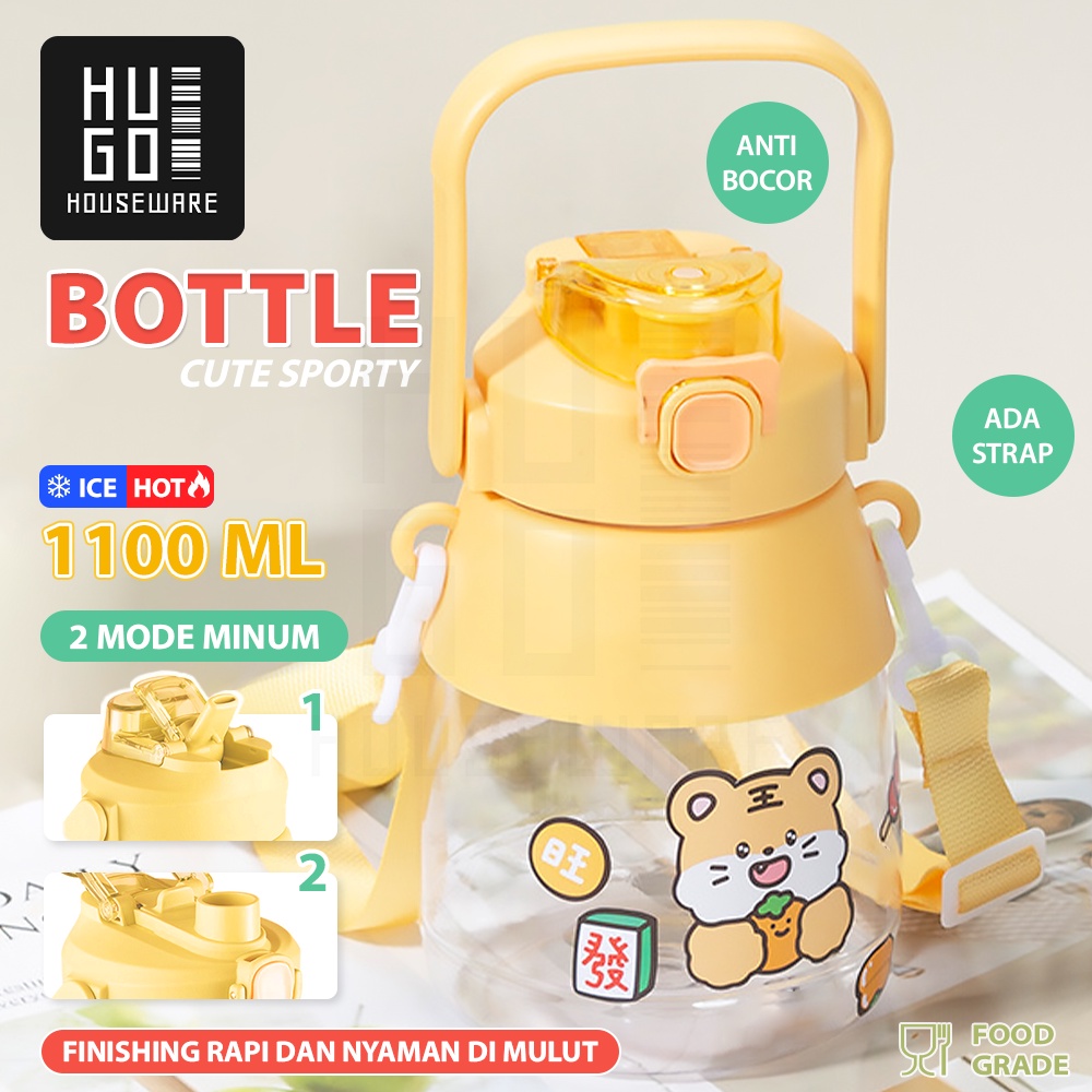 HUGO Botol Minum Anak Anti Bocor Botol Air Minum Premium Quality BPA FREE