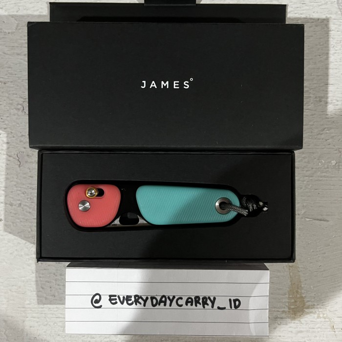 The James Brand The Redstone Slide Lock Knife Coral/Turquoise