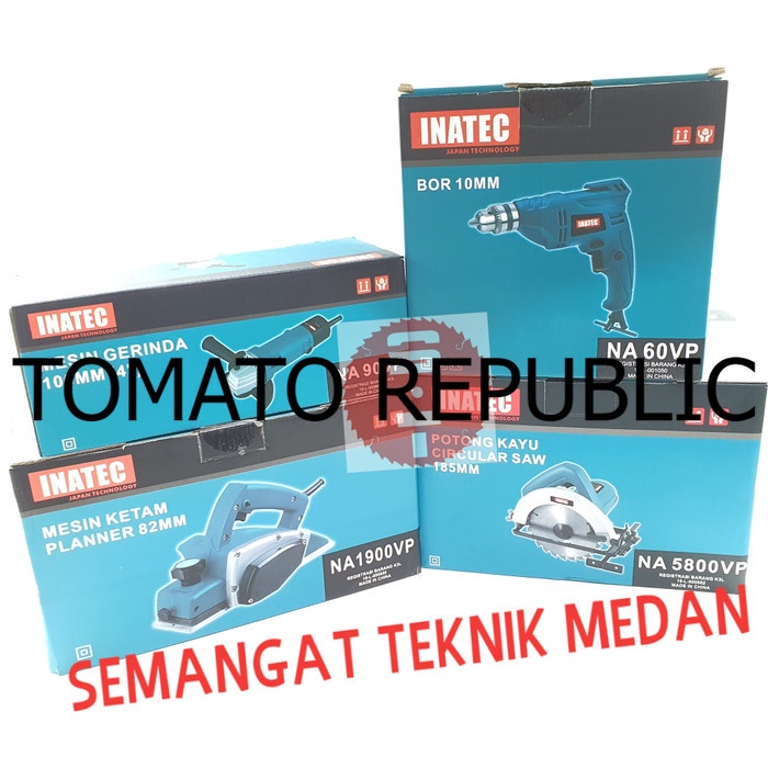 Murah PAKET BOR 10mm GRENDA 4" KETAM PLANER 3" CIRCULAR SAW 7" SET INATEC JKB562