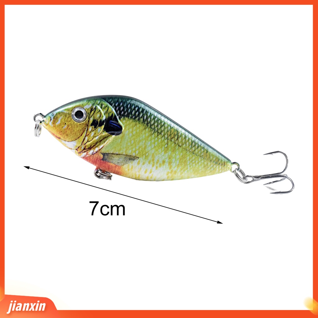 (In Stock) 7cm /14.5g Umpan Pancing Realistis Tajam Kait Simulasi 3D Mata Kulit Hidup Ikan Menarik Universal Tenggelam Laut Memancing Bretel Umpan Buatan Peralatan Memancing