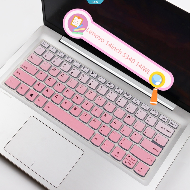 Cover Film Keyboard Silikon Laptop Lenovo Xiaoxin Untuk 14inch S340 14IWL S Tahan Air Dan Tahan Lembab Film Pelindung Cakupan Penuh [ZK].