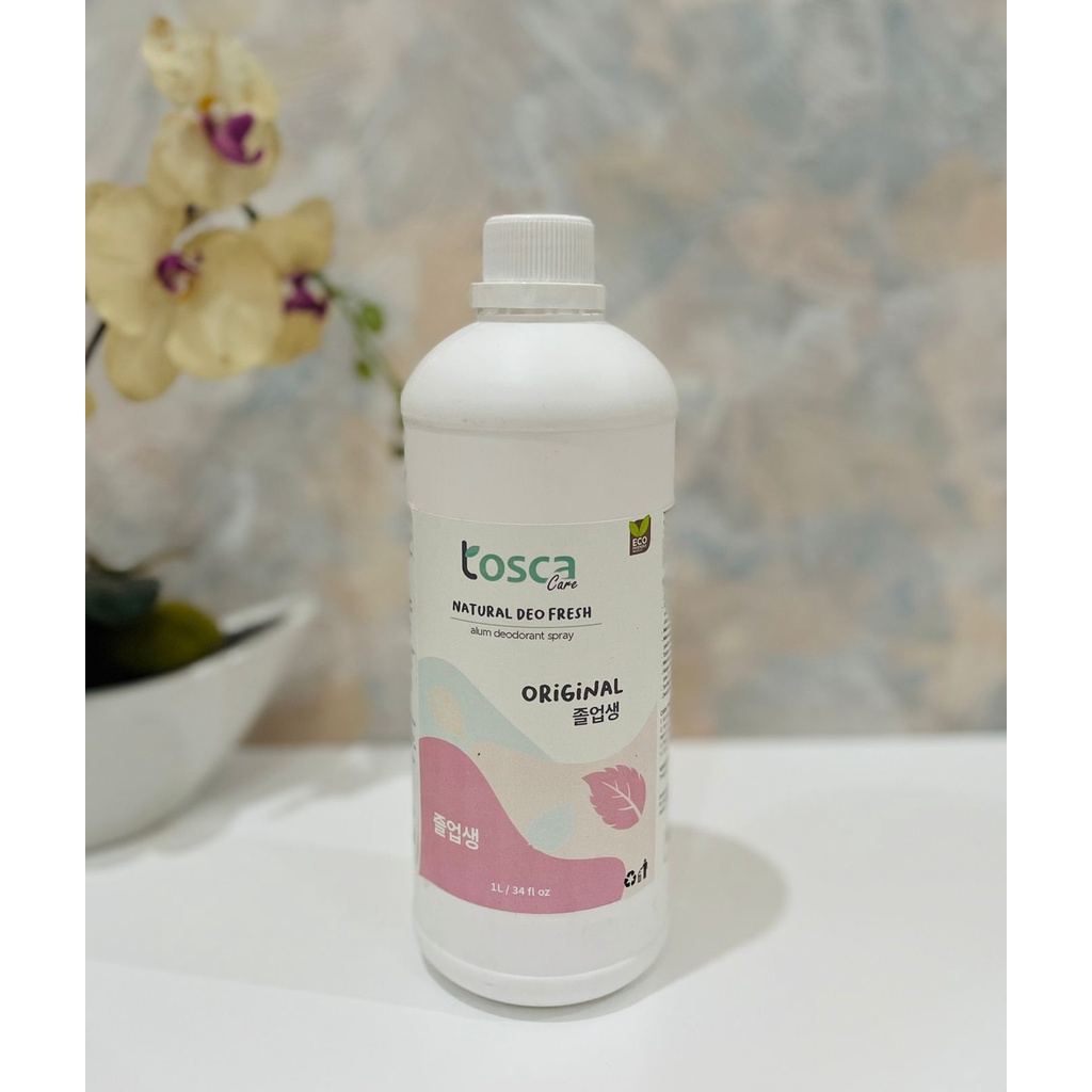 Deodorant Tosca Refill 1 Liter- Deodorant Tawas Cair Dijamin Atasi Bau Ketiak Kemasan Refill - Deodorant Tosca Isi Ulang 1 L