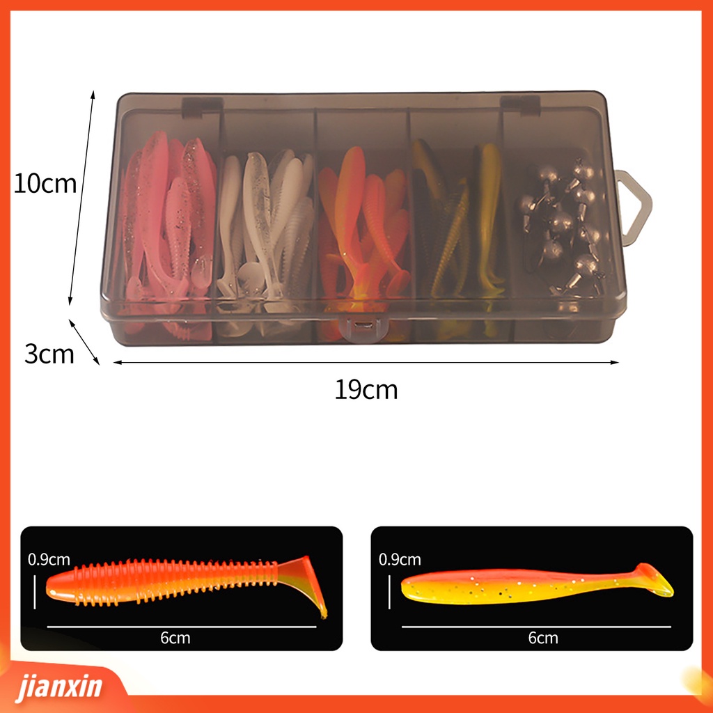 (In Stock) 1set Pemikat Pancing Semua Area Air Realistis Tajam Kait Dapat Digunakan Kembali Simulasi T Ekor Memikat Memancing Aksesoris Penggunaan Sehari-Hari