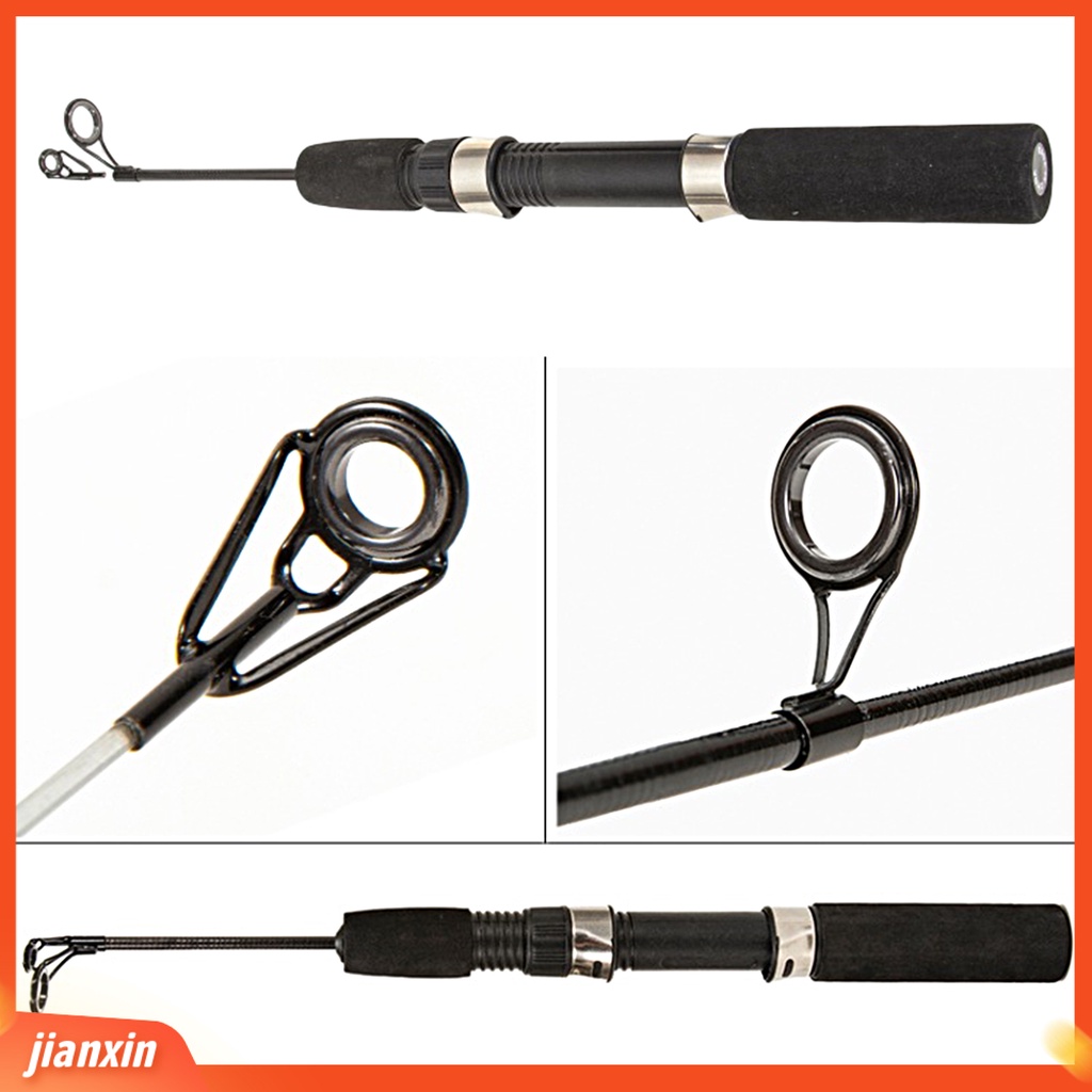(In Stock) 1set Musim Dingin Memancing Kit Non-slip Es Pancing Gagang Lipat Sendok Gulungan Kait Perlengkapan Memancing Portabel Tahan Lama Es Peralatan Memancing Kit Untuk Memancing