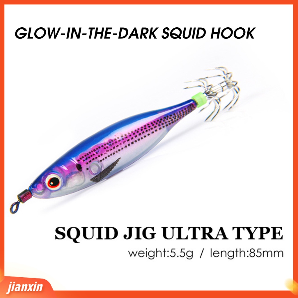 (In Stock) 85mm /5.5g ABS Umpan Palsu 3D Mata Hidup Desain Bercahaya Umpan Bionik Perlengkapan Memancing