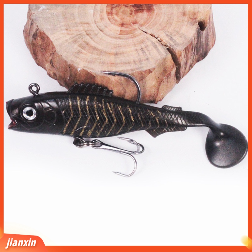 (In Stock) 10Pcs /Set 9cm 14g T-Shaped Tail Fishing Lure Kait Tajam Silikon Mulut Besar Popper Memancing Umpan Topwater Untuk Outdoor