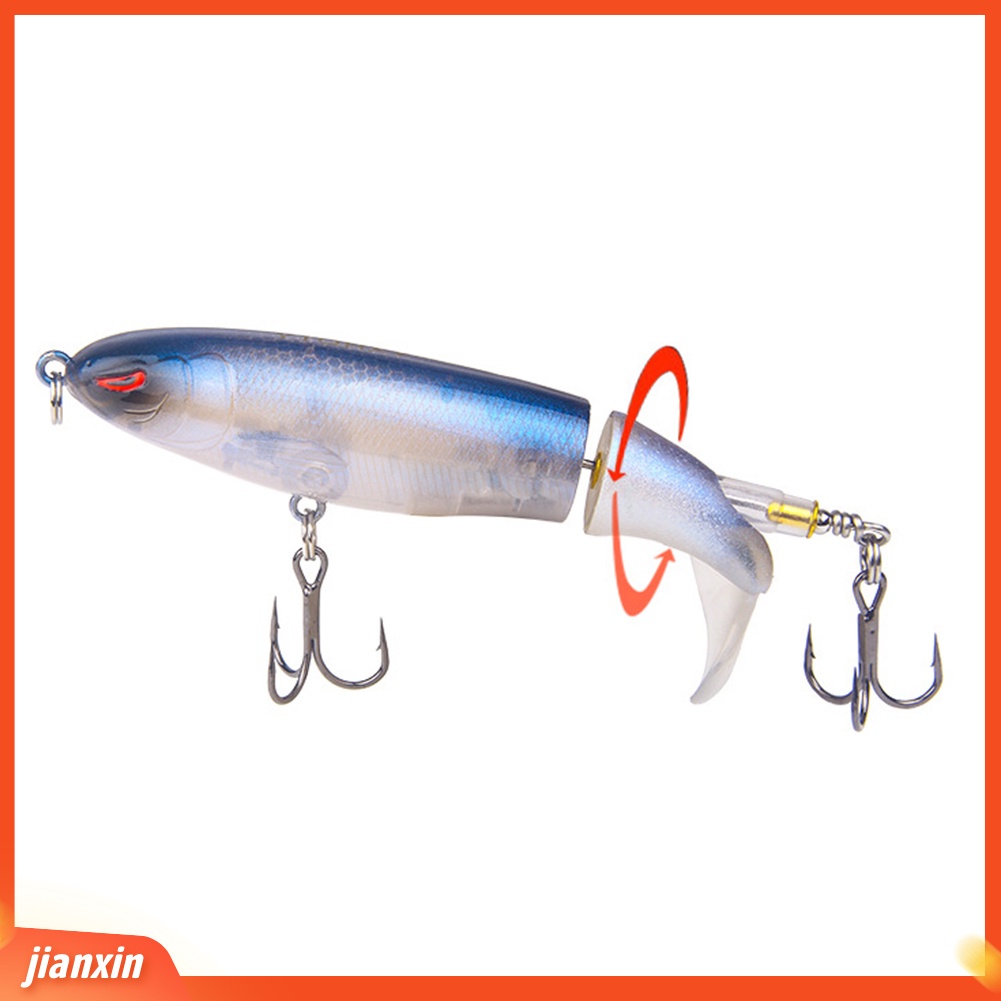 (In Stock) 10cm Outdoor Rotating Tail Floating Hard Umpan Pancing Lures Tackle Kait Tajam