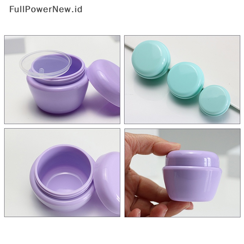 Power10 /20 /30 /50g Botol Reusable Kosong Makeup Jar Pot Krim Wajah Wadah Kosmetik ID