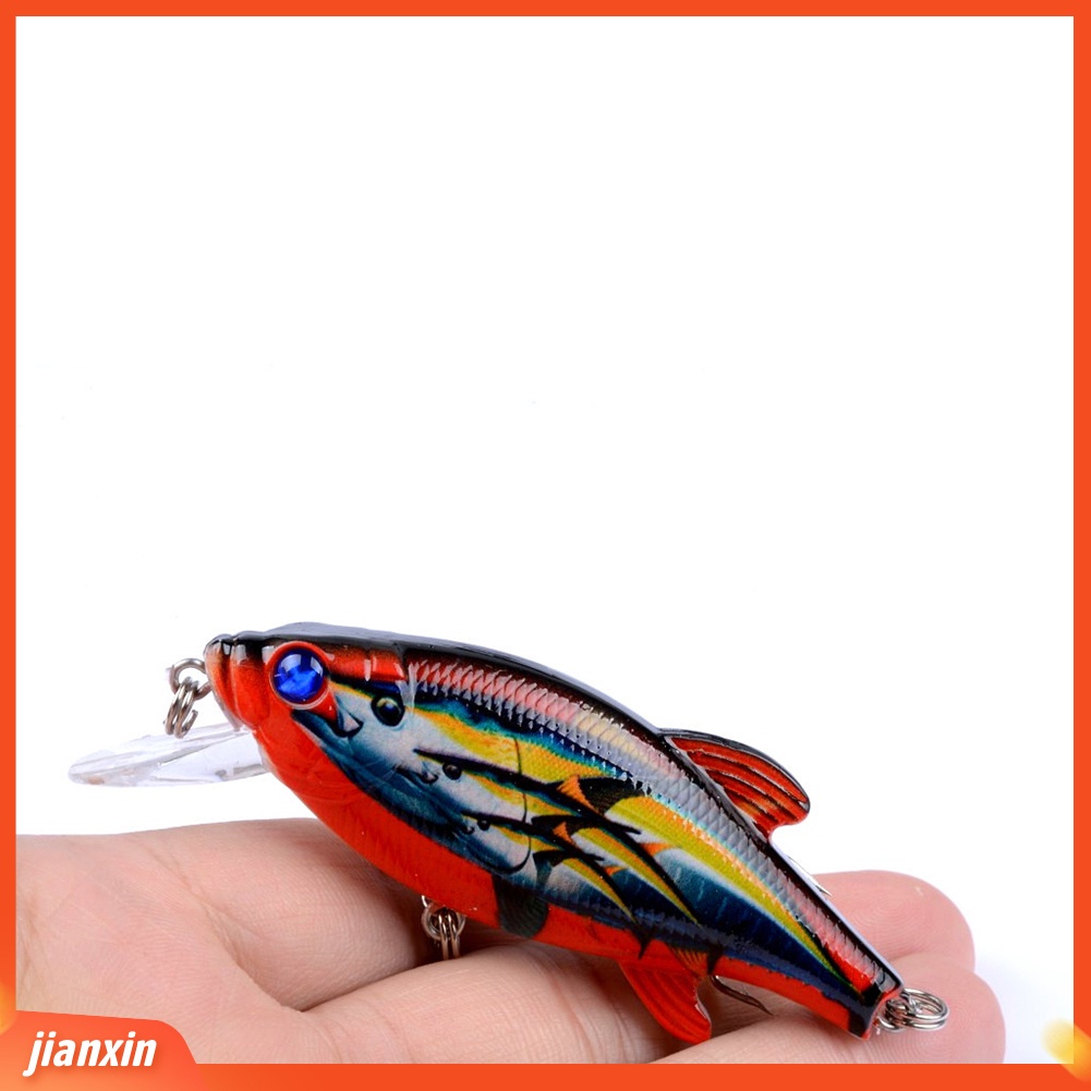 (In Stock) 8cm 3D Mata Dicat Bionic Wobbler Renang Ikan Kecil Buatan Memancing Umpan Keras