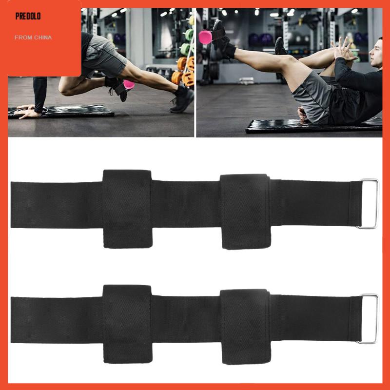 [Predolo] 2pcs Dumbbell Foot Straps Adjustable Tibialis Trainer Strap Kaki Ekstensi