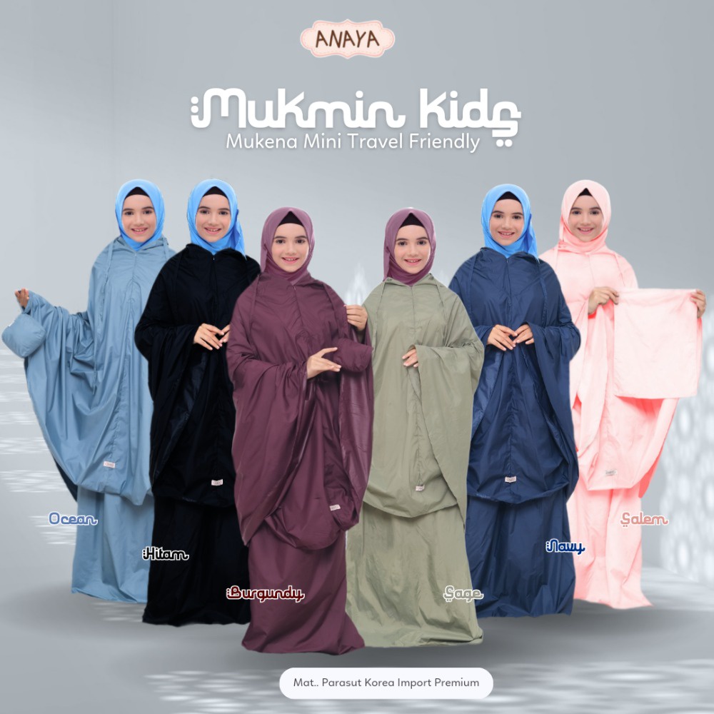 ANAYA - MUKMIN ( MUKENA MINI ) MUKENA TRAVEL PARASUT SIMPLE KECIL RINGAN MINI