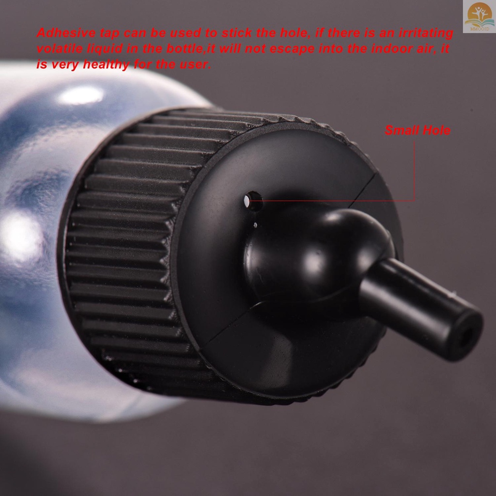 In Stock Kotak 10-Each 1.2-Ounce (35cc) Airbrush Botol Penyimpanan Cat Toples PP Dan Penutup Dengan Garis Skala Anti Bocor Untuk Dual-Action Siphon Feed Air Brush Airbrushing Accesso