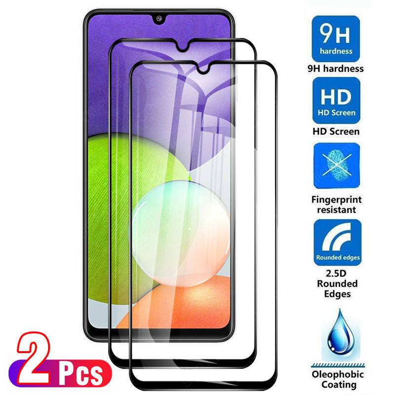 2pcs Tempered Glass Untuk Samsung Galaxy A9s A04s A03s A02s A9 A8 star A3 A2 A04 A03 A01 Core Pelindung Layar Untuk Samsung Galaxy A8 A6 Plus C9 C7 C5 Pro A750 A7 A5 A04e A02 Film