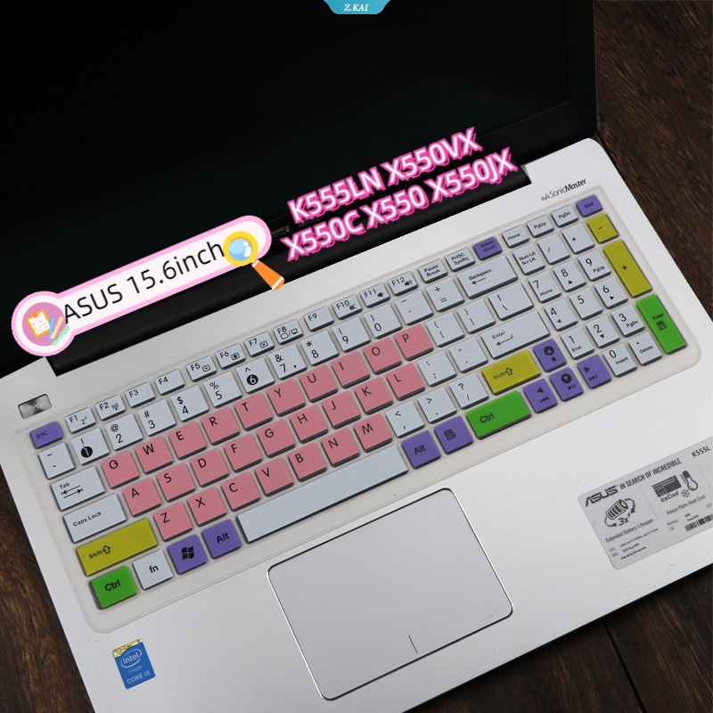 1pcs Film Keyboard PC ASUS 15.6inch Cover Pelindung Tahan Air Dan Debu Untuk Nomor Model Is K555LN X550VX X550C X550 X550JX Aksesoris Komputer Keyboard Film [ZK].