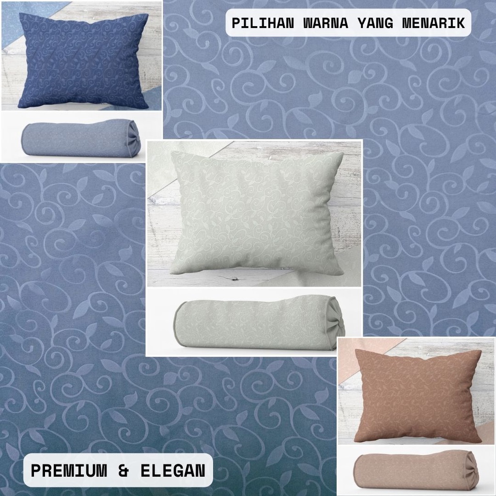 1 SET Sarung bantal/guling dewasa embos modern&amp;minimalsi terbaru