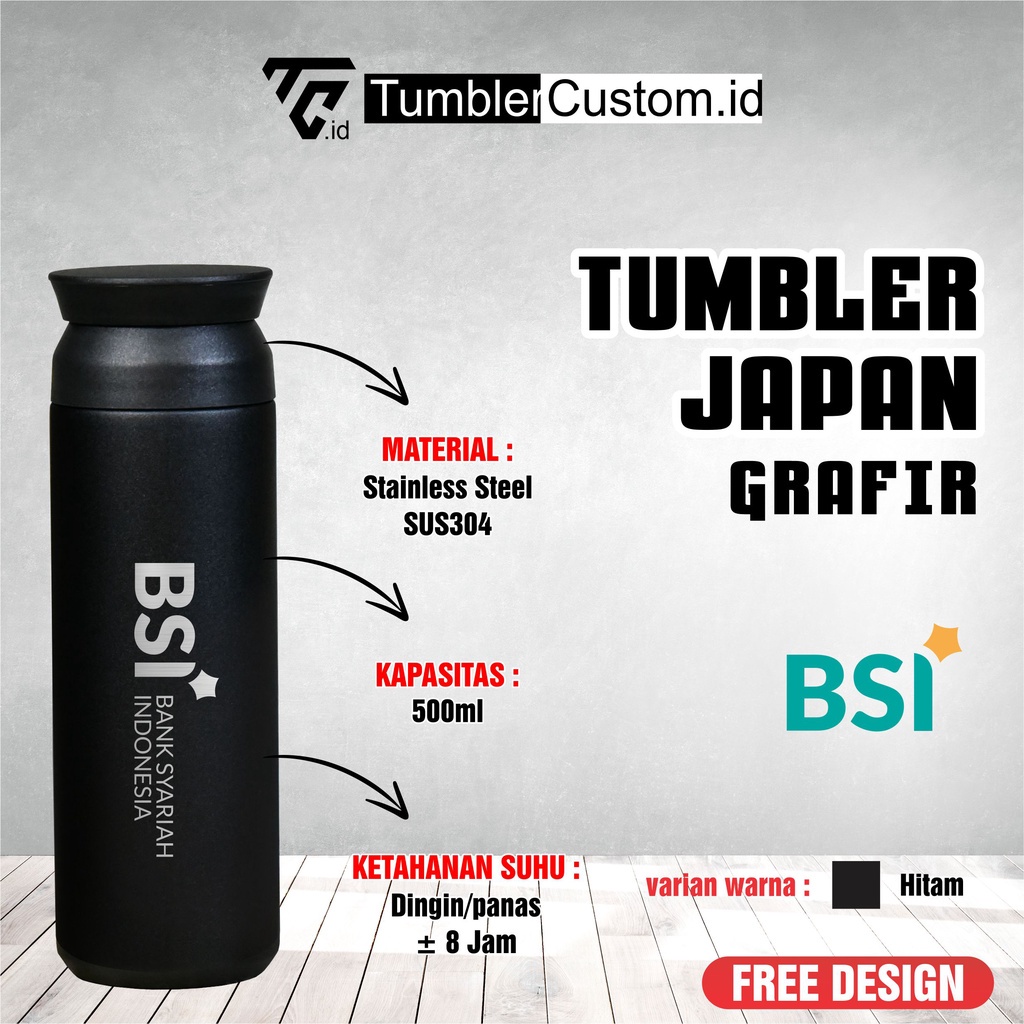 TUMBLER BANK BSI GRAFIR TUMBLERCUSTOM.ID