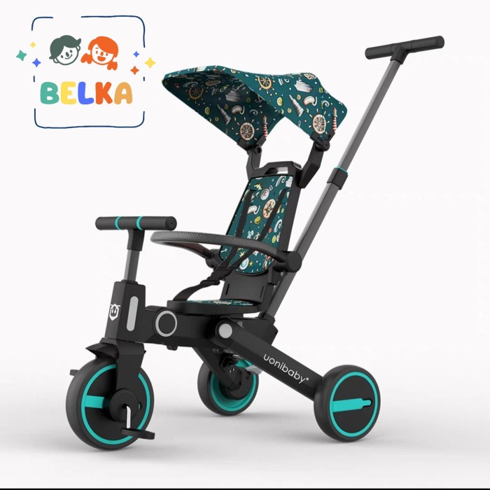 Uonibaby 8 in 1 Stroller Bike Blue Special Push & Balance Bike