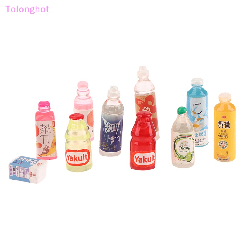 Tolonghot&gt; 5PCS Aksesoris Rumah Boneka Inovatif Supermarket Simulasi Resin Botol Anggur Miniatur Botol Minuman DIY Model Mainan Sumur