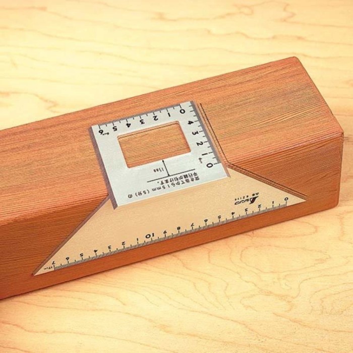 

SHINWA 62114 Penggaris Siku Trapesium Aluminium Mitre Gauge Trapezoid
