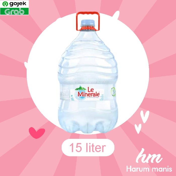 

Le Minerale Galon 15liter air mineral