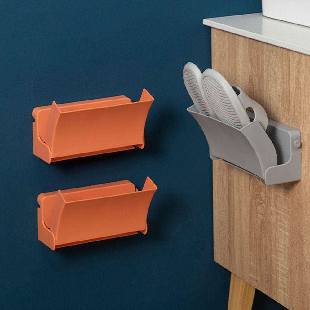 Rak Sepatu Tempel Dinding Yang Dapat Dilipat, Rak Sepatu Yang Dipasang Di Dinding Yang Dapat Dilipat, Rak Sandal Multifungsi Dua Lapis Tahan Air Bebas Pukulan Kamar Tidur