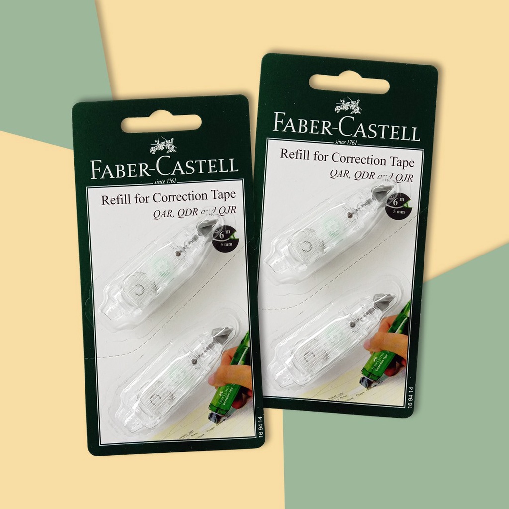 

Faber-Castell Correction Tape Refill Set 2 for QAR/QJR